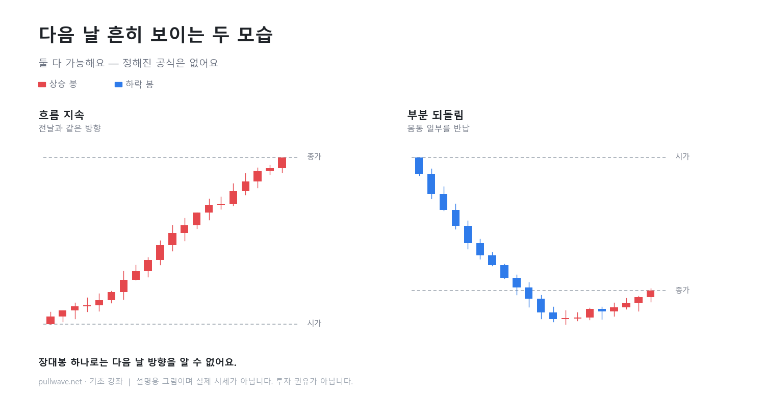 꼬리 없는 장대봉 = 한 방향으로 간 하루 3